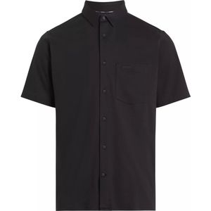 Calvin Klein, Overhemden, Heren, Zwart, 2Xl, Katoen, Moderne Katoenen Zakoverhemd