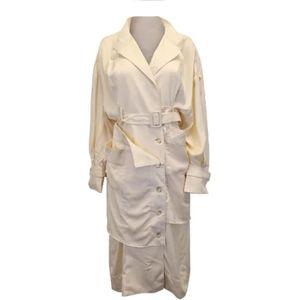 Jacquemus Pre-owned, Pre-owned, Dames, Beige, M, Pre-owned Fabric outerwear