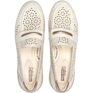 Pikolinos, Schoenen, Dames, Beige, 39 EU, Leer, Beige Casual Leren Dames Loafers