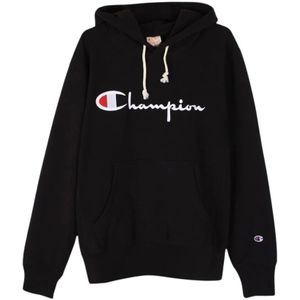 Champion, Sweatshirts & Hoodies, Heren, Zwart, 2Xl, Katoen, Capuchontrui
