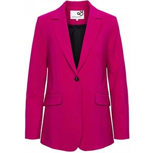 &Co Woman, Claire Fuchsia Lange Blazer Roze, Dames, Maat:S