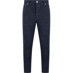 Department Five, Slim Fit Corduroy Broek Blauw, Heren, Maat:W30