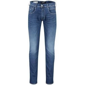 Replay, Jeans, Heren, Blauw, W31 L32, Denim, Blauwe Denim 5-Pocket Broek