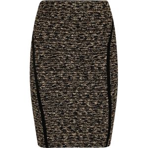 Balmain, Rokken, Dames, Zwart, S, Tweed, Lurex Tweed Knielengte Rok