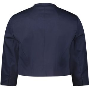 Betty & Co, Jassen, Dames, Blauw, 2Xl, Leer, Klassieke Bolero Jas