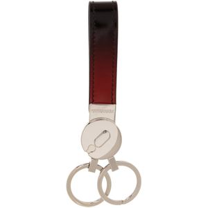 Salvatore Ferragamo, Sleutelhanger met gegraveerd logo Rood, Heren, Maat:ONE Size