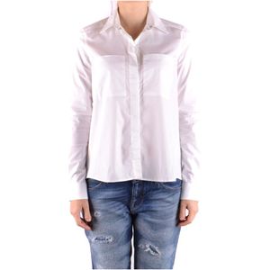 Jacob Cohën, Blouses & Shirts, Dames, Wit, S, Witte Monochrome Overhemd