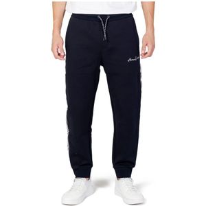 Armani Exchange, Broeken, Heren, Blauw, M, Katoen, Blauwe Broek voor Heren