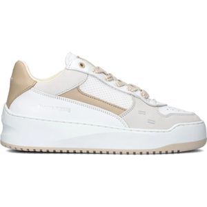 Filling Pieces, Schoenen, Dames, Wit, 41 EU, Leer, Lage Sneakers Org Sue