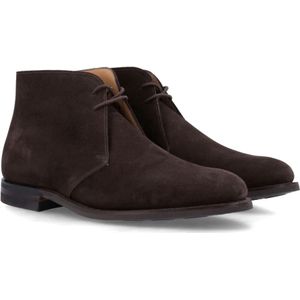 Crockett & Jones, Schoenen, Heren, Bruin, 40 1/2 EU, Leer, Donkerbruine Chukka Laarzen