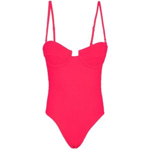 F**k, Badkleding, Dames, Roze, M, Elegante Fuchsia Kostuum Jurk