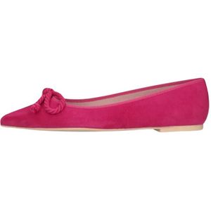 Pretty Ballerinas, Schoenen, Dames, Roze, 38 1/2 EU, Suède, Fuchsia Suède Puntige Ballerina's