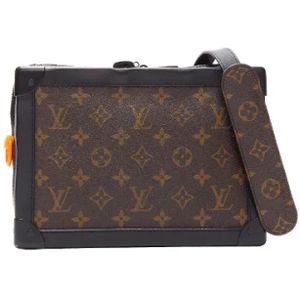 Louis Vuitton Vintage, Pre-owned, Dames, Bruin, ONE Size, Leer, Pre-owned Canvas crossbody-bags