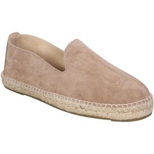 Manebí, Schoenen, Heren, Beige, 44 EU, Suède, Espadrilles