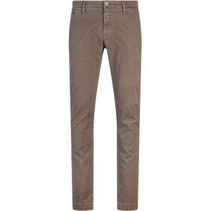 Jacob Cohën, Broeken, Heren, Bruin, W38, Katoen, Slim Fit Bruine Broek