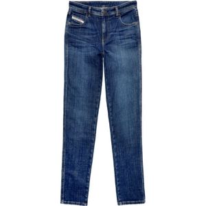 Diesel, Jeans, Dames, Blauw, W25 L30, Katoen, Klassieke Skinny Jeans - 2015 Babhila