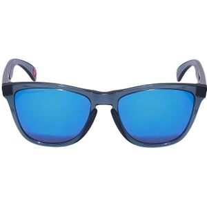 Oakley, Frogskins Zonnebril met Spiegelglazen Blauw, unisex, Maat:ONE Size