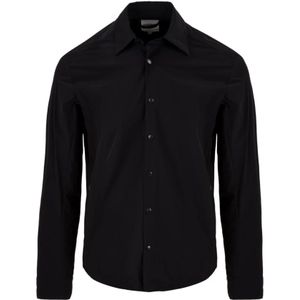 Aspesi, Overhemden, Heren, Zwart, S, Heren Ultra Zwarte Shirt