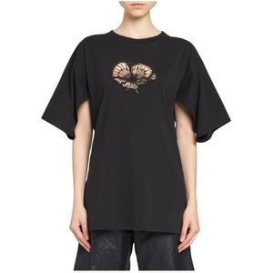 Stella McCartney, Tops, Dames, Zwart, S, Katoen, T-Shirts