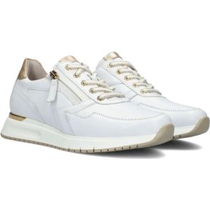 Gabor, Schoenen, Dames, Wit, 37 EU, Leer, Witte Chunky Sole Sneakers Comfort Collectie