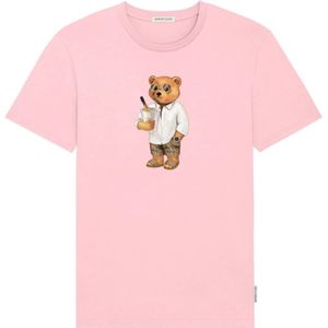 Baron Filou, Tops, Heren, Roze, M, Katoen, Roze Jersey T-shirts en Polos