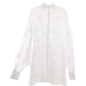 Ermanno Scervino, Blouses & Shirts Wit, Dames, Maat:2XS