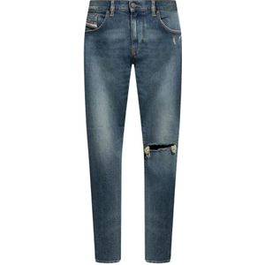 Diesel, Jeans, Heren, Blauw, W31 L32, ‘2019 D-Strukt L.30‘ slim fit jeans