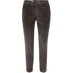 Michael Coal, Broeken, Heren, Grijs, W32, Katoen, Bruine Capri Broek