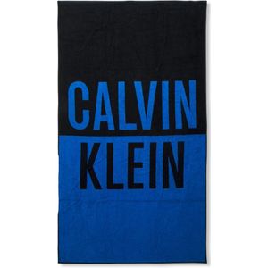 Calvin Klein, Luxe katoenen handdoeken voor in de badkamer Blauw, unisex, Maat:ONE Size