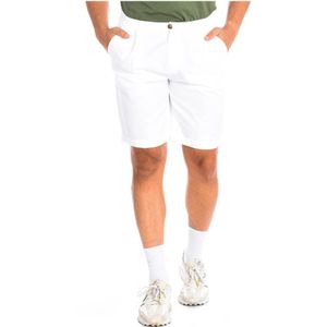 La Martina, Korte broeken, Heren, Wit, W31, Katoen, Witte Bermuda Shorts Casual Trendy Stijl