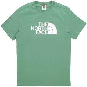 The North Face, Tops, Heren, Groen, XL, Katoen, Groene Easy Tee Korte Mouw T-shirt