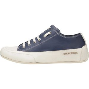 Candice Cooper, Schoenen, Dames, Blauw, 37 EU, Leer, Buffed leather sneakers Rock S