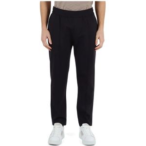 Emporio Armani, Essentiële Sportbroek in Viscosemix Blauw, Heren, Maat:L