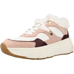 Geox, Schoenen, Dames, Roze, 37 EU, Modieuze Sneakers voor Vrouwen