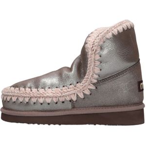 Mou, Schoenen, Dames, Veelkleurig, 38 EU, Suède, Glitter Eskimo Enkellaarsjes