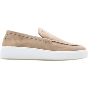 Nubikk, Beige Suède Loafers met Witte Zool Beige, Heren, Maat:41 EU