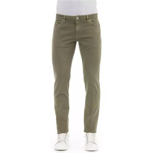 PT Torino, Groene katoenen jeans broek Groen, Heren, Maat:W33