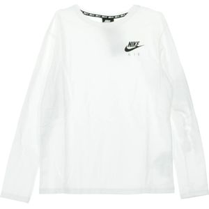 Nike, Tops, Dames, Wit, L, Witte Lange Mouw Air Top