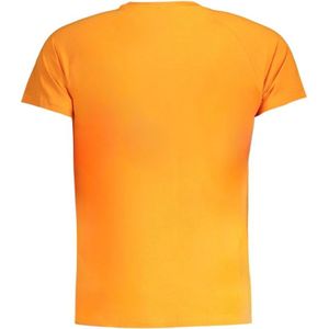 K-Way, Tops, Heren, Oranje, S, Katoen, Katoenen T-shirt met Logo