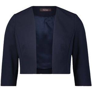 vera mont, Jassen, Dames, Blauw, 4Xl, Leer, Blazers