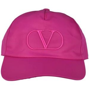 Valentino Garavani, Heren luxe pet - Roze pet met logo Roze, Heren, Maat:ONE Size