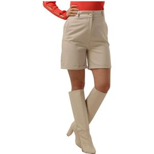 Est'Seven, Korte broeken, Dames, Beige, 2Xl, Ecru Bermuda Shorts Araz New