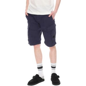 C.p. Company, Korte broeken, Heren, Blauw, L, Heren Cargo Shorts 14Cmbe 116A005694G868