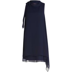 vera mont, Kleedjes, Dames, Blauw, 3Xl, Polyester, Mouwloze Cocktailjurk