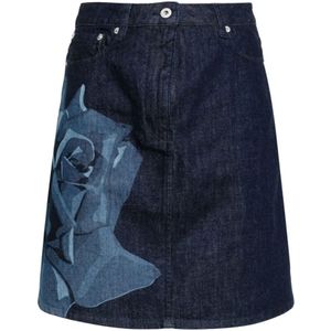 Kenzo, Skirts Blauw, Dames, Maat:W27