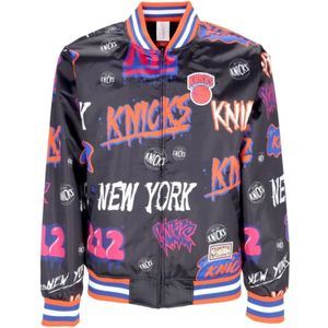 Mitchell & Ness, Bomberjacks Zwart, Heren, Maat:S