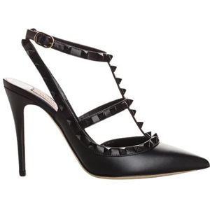 Valentino, Rockstud Bandjes Pumps Zwart, Dames, Maat:40 EU