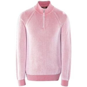 Moorer, Truien, Heren, Roze, XL, Ribbed Sweater Fedro-Vsp