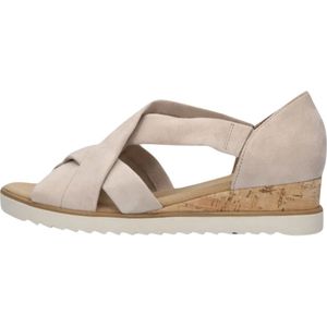 Gabor, Schoenen, Dames, Beige, 42 1/2 EU, Suède, Beige Suède Sandalen