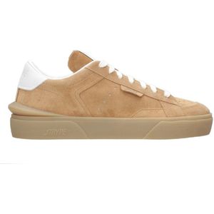 Strype, Camel Leren Sneakers met Geperforeerde Neus Bruin, Heren, Maat:42 EU